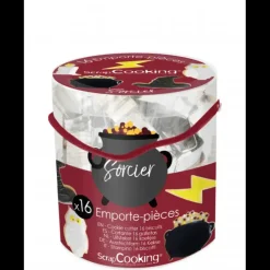 SCRAPCOOKING Seau 16 Emporte-pièces Thème Sorcier Best