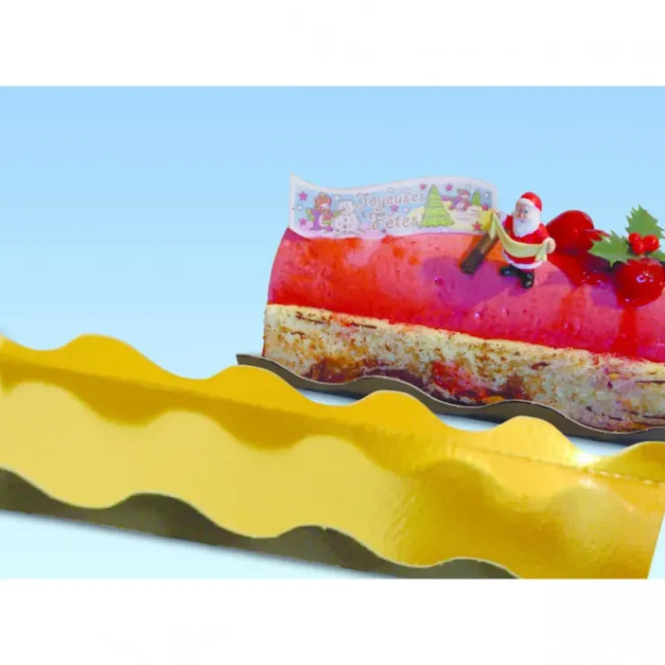 CUISINEADDICT Semelle à Bûche 50x10cm Ondine Or (x50) Outlet