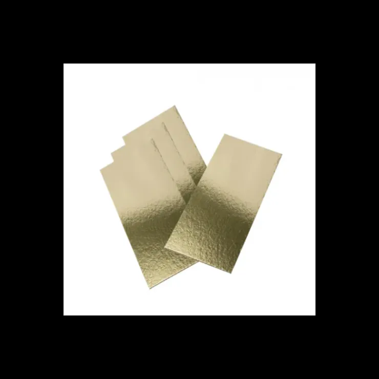 CUISINEADDICT Semelle à Bûche 60x10cm Or Bords Droits (x50) Discount