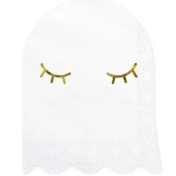 FUNCAKES Serviettes en Papier Fantôme Halloween PartyDeco (x20) Hot