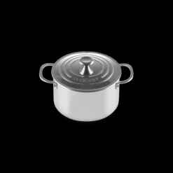 LE CREUSET Set 4 Pièces Casseroles et Faitout Inox Signature New