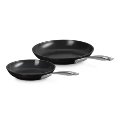 LE CREUSET Set 2 Poêles Antiadhérentes Essentiel Céramique 24 et 28 cm Best