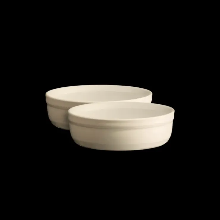 EMILE HENRY Set de 2 Ramequins à Crème Brûlée en Céramique Ø 12 cm Argile Hot