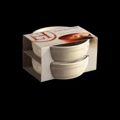 EMILE HENRY Set de 2 Ramequins à Crème Brûlée en Céramique Ø 12 cm Argile Hot