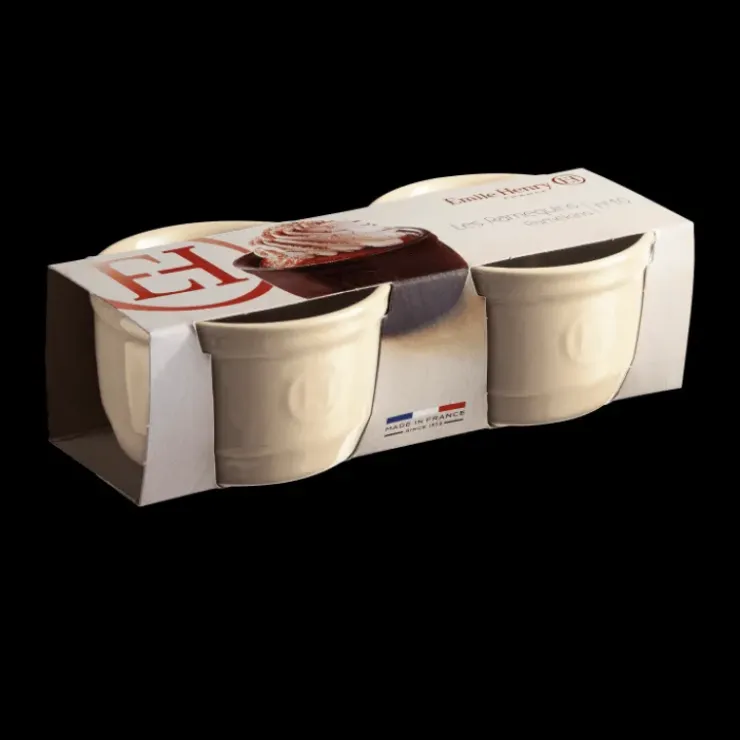 EMILE HENRY Set de 2 Ramequins en Céramique N°10 cm Argile New