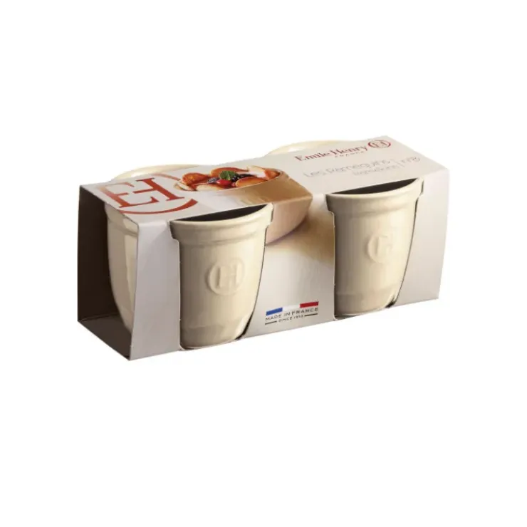 EMILE HENRY Set de 2 Ramequins en Céramique N°8 cm Argile Outlet