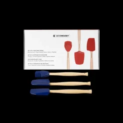 LE CREUSET Set de 3 Spatules Silicone Azur