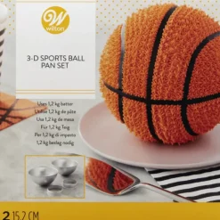 WILTON Set de Moules à Gâteau Ballon de Basket Discount