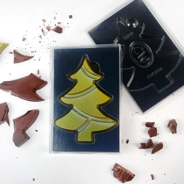 CHOCOLATE WORLD Set Emballage Tablette Chocolat Sapin (x100) New