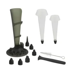 MASTRAD Set Poche à Douille et 12 Douilles Inox