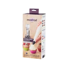 MASTRAD Set Poche à Douille et 12 Douilles Inox