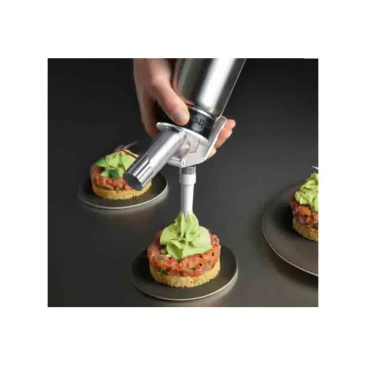 MASTRAD Siphon de Cuisine Professionnel en Inox 1L Hot