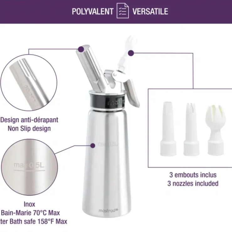 MASTRAD Siphon Professionnel 0,5L