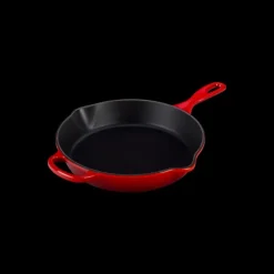 LE CREUSET Skillet Rond Profond 26cm en Fonte Cerise Hot