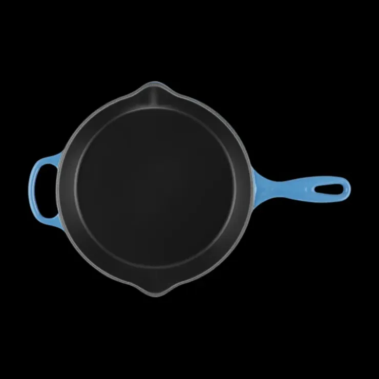 LE CREUSET Skillet Rond Profond 26cm en Fonte Azur Outlet