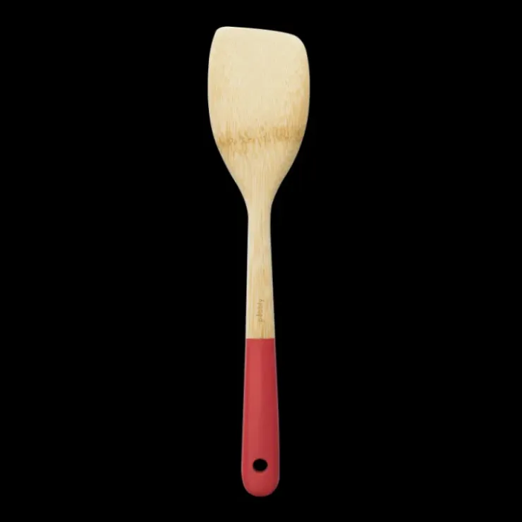 PEBBLY Spatule de Cuisine Bambou 30 cm Rouge Outlet