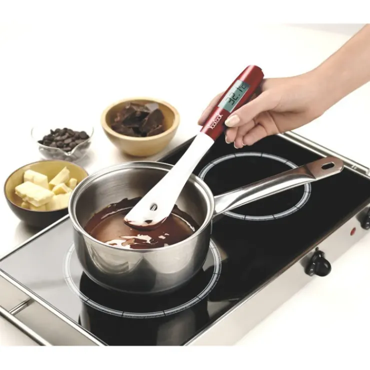 YOOCOOK Spatule Thermomètre amovible + embout cuillère Sale