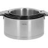 CRISTEL Série de 4 Casseroles + Poignée Zenith Amovible Inox Outlet