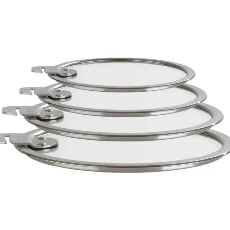 CRISTEL Série de Couvercles Plats en Verre Trempé 14 à 20 cm Strate Amovible New
