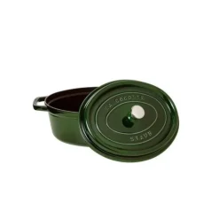 STAUB Cocotte Fonte Ovale 33 cm Vert Basilic Majolique 6,7 L Hot