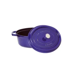 STAUB Cocotte Fonte Ovale 31 cm Bleu Intense Majolique 5,5 L New