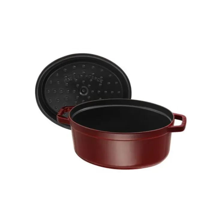 STAUB Cocotte Fonte Ovale 29 cm Grenadine Majolique 4,2 L Hot