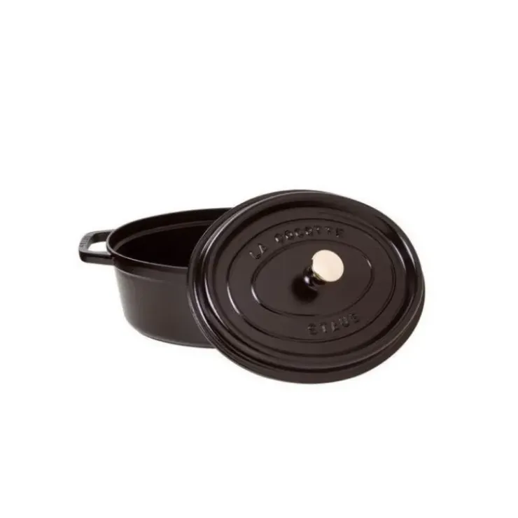 STAUB Cocotte Fonte Ovale 23 cm Noir Mat 2,35 L Online