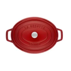 STAUB Cocotte Fonte Ovale 27 cm Rouge Cerise 3,2 L New