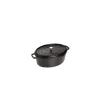STAUB Cocotte Fonte Ovale 27 cm Noir Mat 3,2 L Best