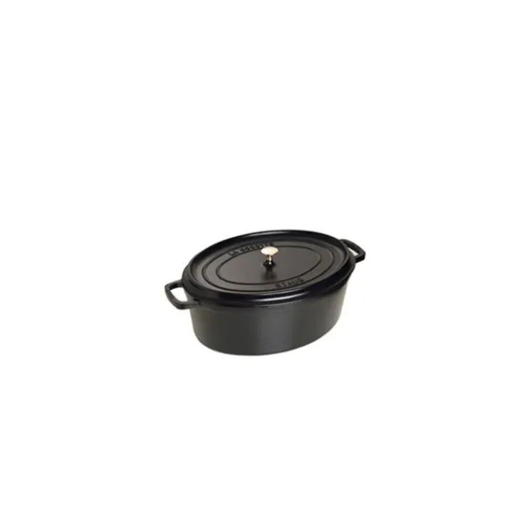STAUB Cocotte Fonte Ovale 27 cm Noir Mat 3,2 L Best