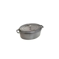 STAUB Cocotte Fonte Ovale 37 cm Gris Graphite 8 L Sale