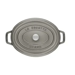 STAUB Cocotte Fonte Ovale 17 cm Gris Graphite 1 L Clearance