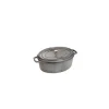 STAUB Cocotte Fonte Ovale 29 cm Gris Graphite 4,2 L Outlet