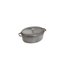 STAUB Cocotte Fonte Ovale 31 cm Gris Graphite 5,5 L Discount