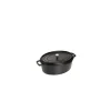 STAUB Cocotte Fonte Ovale 17 cm Noir Mat 1 L Outlet