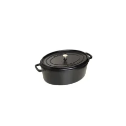 STAUB Cocotte Fonte Ovale 33 cm Noir Mat 6,7 L Best