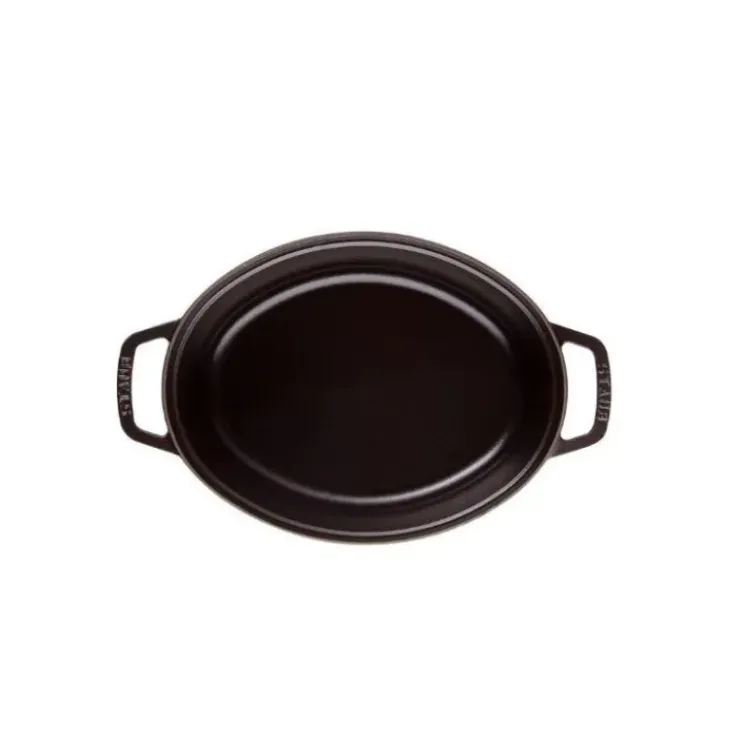 STAUB Cocotte Fonte Ovale 33 cm Noir Mat 6,7 L Best