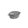 STAUB Cocotte Fonte Ovale 33 cm Gris Graphite 6,7 L Best