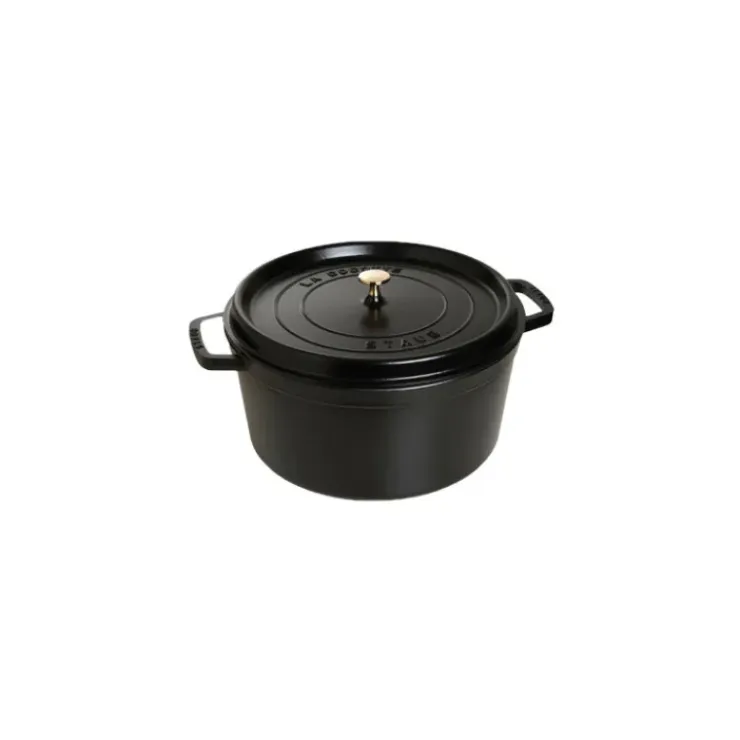STAUB Cocotte Fonte Ronde 34 cm Noir Mat 12,6 L Online