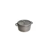 STAUB Cocotte Fonte Ronde 14 cm Gris Graphite 0,8 L Discount