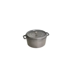 STAUB Cocotte Fonte Ronde 14 cm Gris Graphite 0,8 L Discount