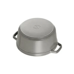 STAUB Cocotte Fonte Ronde 14 cm Gris Graphite 0,8 L Discount