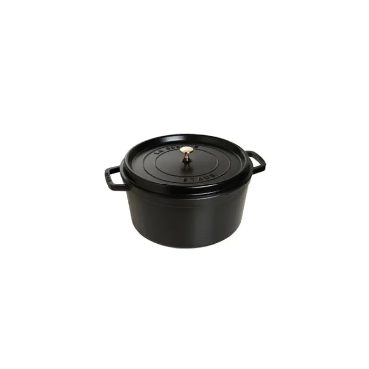 STAUB Cocotte Fonte Ronde 24 cm Noir Mat 3,8 L Clearance