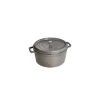 STAUB Cocotte Fonte Ronde 22 cm Gris Graphite 2,6 L Sale
