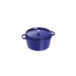 STAUB Cocotte Fonte Ronde 26 cm Bleu Intense Majolique 5,2 L Outlet