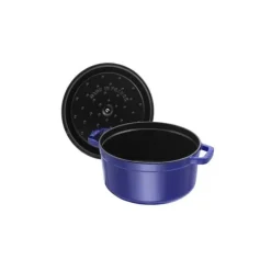 STAUB Cocotte Fonte Ronde 26 cm Bleu Intense Majolique 5,2 L Outlet