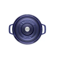 STAUB Cocotte Fonte Ronde 26 cm Bleu Intense Majolique 5,2 L Outlet
