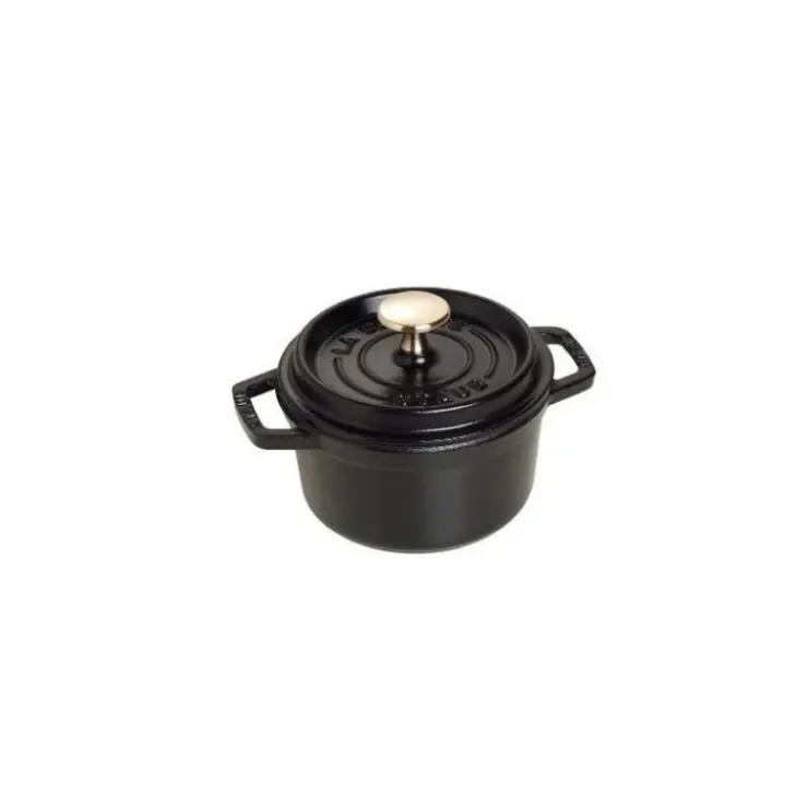 STAUB Cocotte Fonte Ronde 14 cm Noir Mat 0,8 L Online