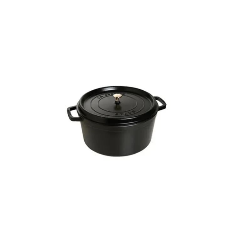 STAUB Cocotte Fonte Ronde 22 cm Noir Mat 2,6 L Outlet