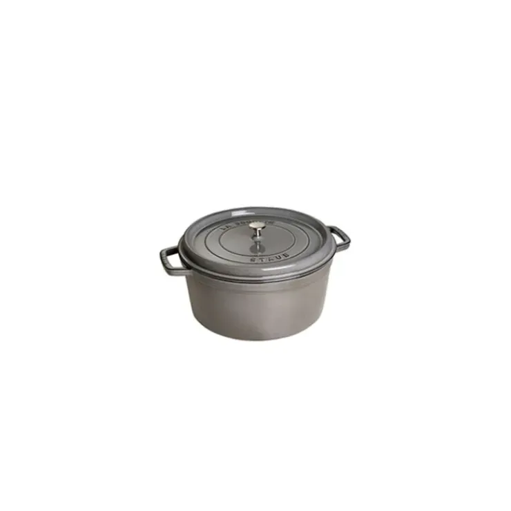 STAUB Cocotte Fonte Ronde 16 cm Gris Graphite 1,2 L Hot